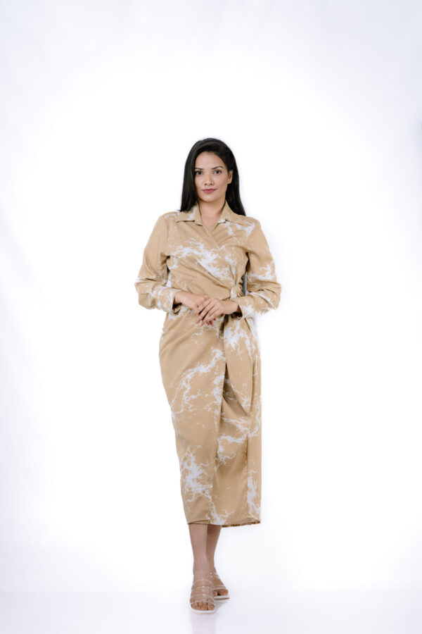 Marble Muse Wrap Dress