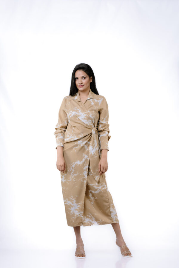 Marble Muse Wrap Dress - Image 2